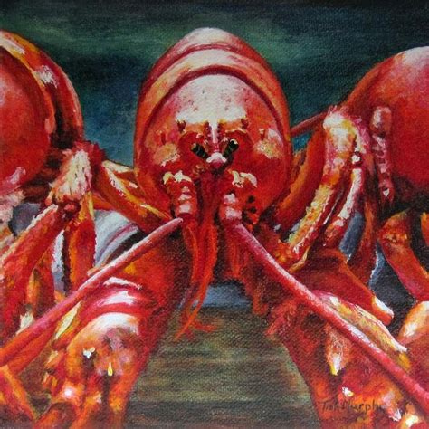 Lobster For Dinner Acrylic Print By Tish Murphy Lobster Art A Level