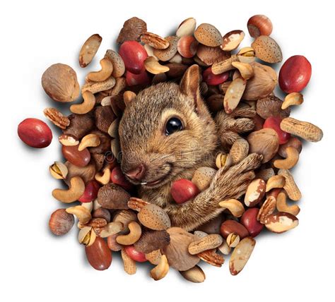 Squirrel Nut Burst Stock Illustration Image Of Funny 48599506
