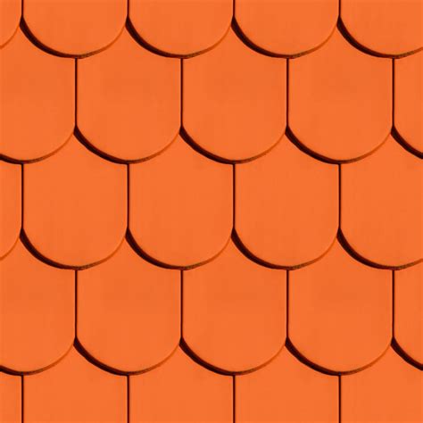 Red Roof Tile Tiling Texture