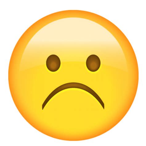 Emoji Sad Transparent Png Designbust