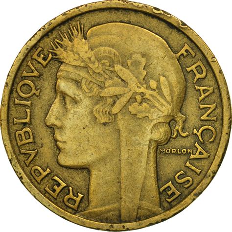#451534 France, Morlon, 2 Francs, 1933, TTB, AluminumBronze, KM886