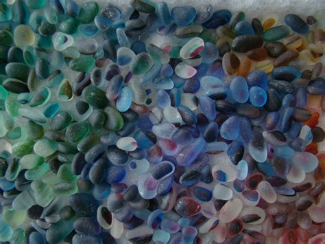 An Assortment Of English Multi Color Sea Glass From Seaham England Sea Pottery Sea Glass