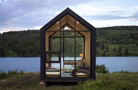 This Lovely Little Prefab Cabin From Alberta Canadas Drop Structures