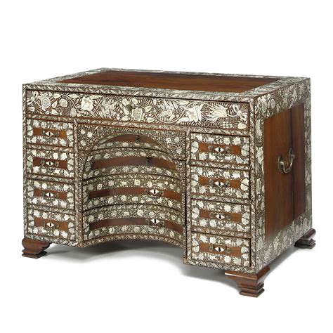 224 A Highly Important Ivory Inlaid Rosewood Dressing Table India