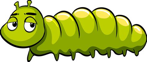 Royalty Free Caterpillar Illustration Green Cartoon Caterpillar Png