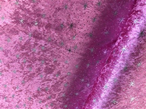 Sparkle Penne Velvet Fabric 150cm Wide Colour Pink