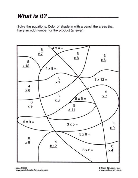 This is a math decimals grade or no grade game. Color by number multiplication worksheets 3rd grade