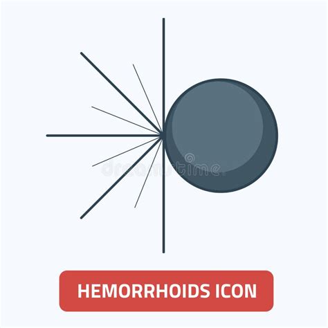 External Hemorrhoids Icon Vector Illustration Eps Stock Vector Illustration Of Proctology
