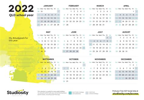 School Terms And Public Holiday Dates For Qld In 2022 Studiosity