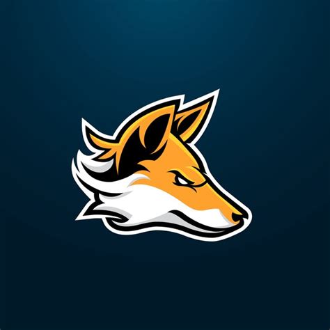 Fox Esport Gaming Mascot Logo Design Vector Premium