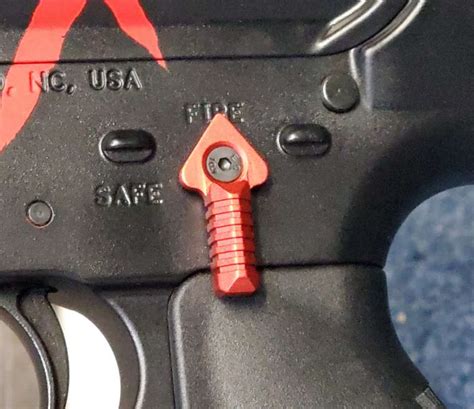 Red Safety Selector Enhanced Ambidextrous Ar15 Anodized Ardaddy