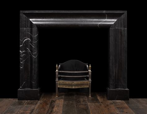 Naples Black Marble Contemporary New Fireplaces New Marble