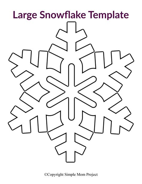Snowflake Stencil Printable Free