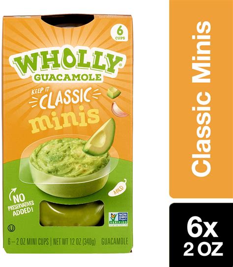 Wholly Guacamole Classic Minis 2 Oz Pack Of 6