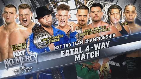 Four Way NXT Tag Team Title Match Set For NXT No Mercy