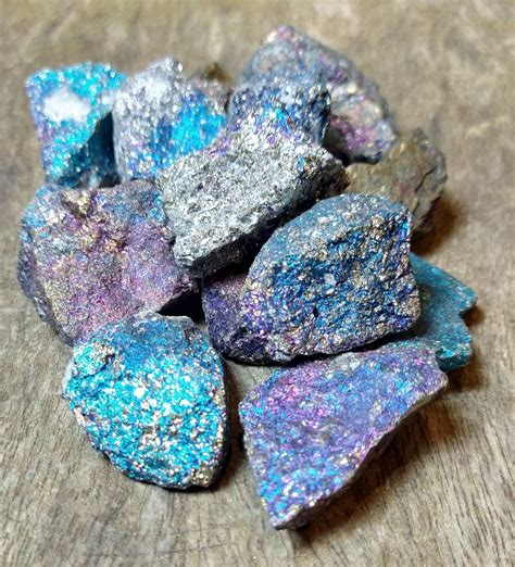 Natural Crystals: Bornite Rough Chunks (Approx 2x2x1cm) - Qi Crystals