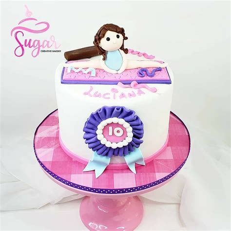 Gymnastic Cake For Girls Sugarcreativebakery Girl Cakes Buttercream Cake Fondant Bakery