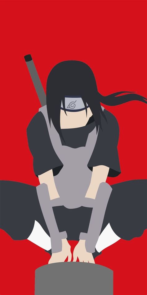 Minimal Warrior Naruto Itachi Uchiha 1080x2160 Wallpaper Naruto