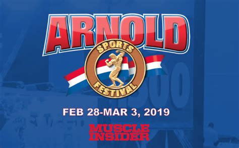 Arnold Sports Festival 2019 Announced Muscle Insider