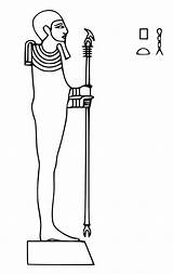 Ptah Colorare Egizie Onlinelabels Divinita Anubi sketch template