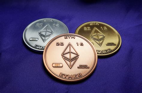 3 Pack Of 2″ ‘ethereum Homestead Ether Coins 1 Of Each Finish