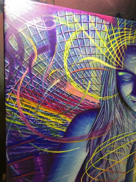 Psychedelic Visionary Art Giclee Canvas Print 16x20 Etsy