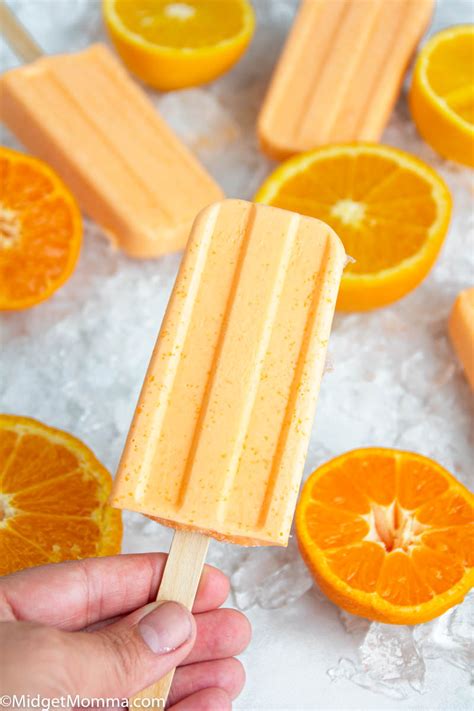 Orange Creamsicle Keto Popsicle Recip Recipe Healthy Popsicles