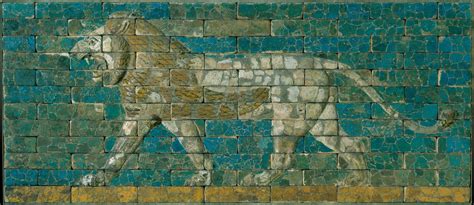 Wall Panel With Lion Metropolitan Museum Of Art Neo Babylonian Ca