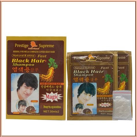 Saisi Magic Fast Black Hair Dye Shampoo Rich In Ginseng Hair Dye