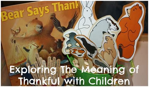 Synonyms for bear the costs in english including definitions, and related words. Exploring the Meaning of Thankful with Small Children ...