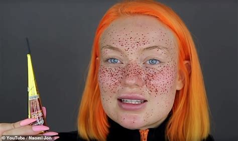 Youtube Makeup Artist Naomi Jon Does Semi Permanent Henna Freckles