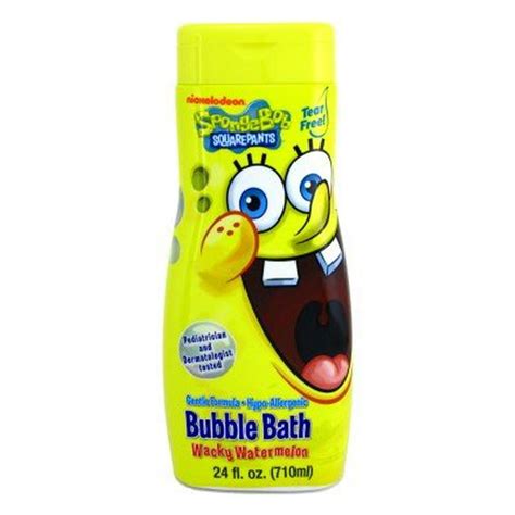 Spongebob Bubble Bath 24 Oz Wacky Watermelon 3 Pack With Free Nail File