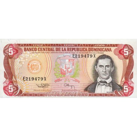 The swift codes for banco de oro unibank inc in philippines is bnorphmm. Billet de banque République Dominicaine - 5 pesos oro - 1994