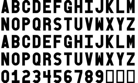 Printable Block Letters Font