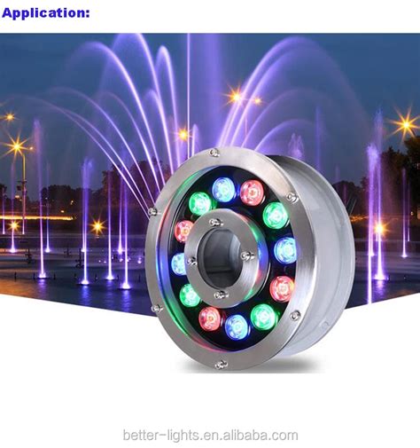 9w Color Changing Rgb Led Lighted Pond Fountain Waterproof Ring Light