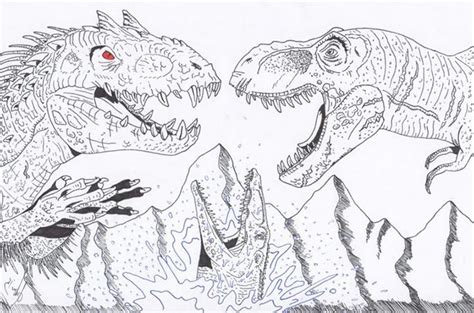 Desenhos Do Jurassic World Para Imprimir E Colorir
