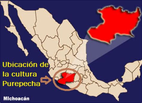 Map Meseta Purépecha Tribe In Michoacán