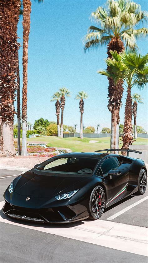 Black Performante Lamborghini Huracan Car Supercar Sports America