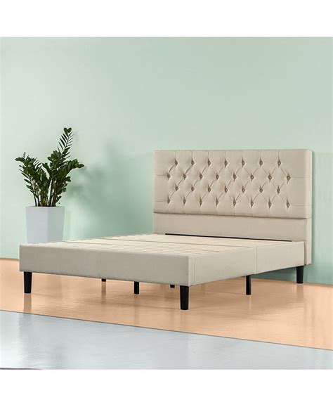Tired of bed frames, which require you to get a box spring? Zinus Misty Platform Bed Frame / No Box Spring Needed ...
