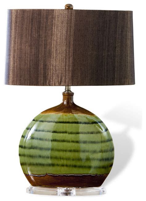 #acbf60 rgb(172,191,96) middle green yellow. Ozark Olive Green Ceramic Acrylic Wood Shade Modern Lamp ...