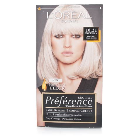 See more ideas about loreal, blonde, hair color. L'Oreal Recital Preference Stockholm Very Light Pearl ...