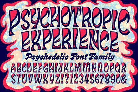 Sixties Flashback Psychedelic Font Stunning Display Fonts ~ Creative