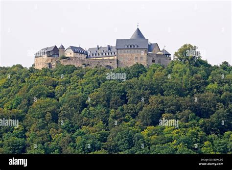 Palace Castle Waldeck Hesse Germany Europe Stock Photo Alamy