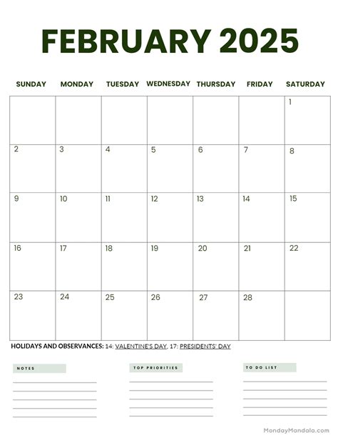 February 2025 Calendar 52 Free Pdf Printables