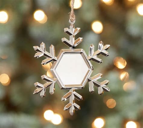 Personalized Snowflake Ornament Pottery Barn