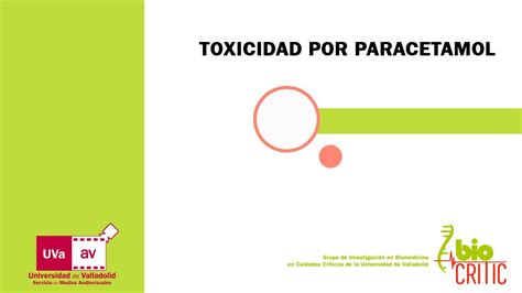 Toxicidad Por Paracetamol Youtube