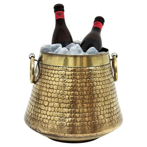 Ice Bucket Champagne Bucket And Brass Stand At 1stdibs Vintage