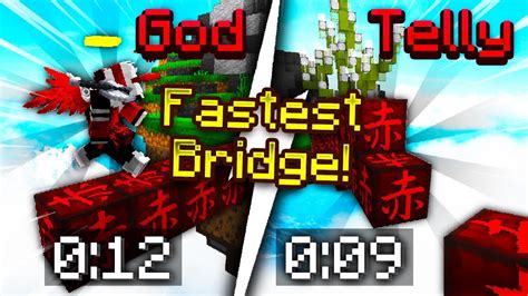 Telly Bridge Vs God Bridge Fastest Bridge Comparison Hypixel Youtube