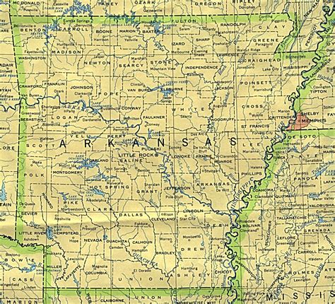 Statemaster Maps Of Arkansas 15 In Total