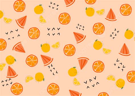 Tropical Orange Fruit Pattern Fruit Abstract Background Tropical Fruit